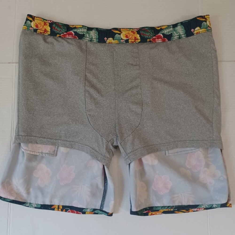 FAIR HARBOR MASTOS ANCHOR SWIM TRUNKS TROPICAL FLORAL PRINT SIZE XL - Picture 3 of 11
